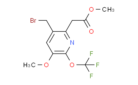 Methyl 3-(bromomethyl)-5-methoxy-6-(trifluoromethoxy)pyridine-2-acetate