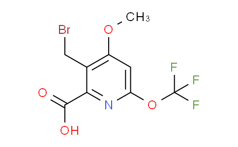 3-(Bromomethyl)-4-methoxy-6-(trifluoromethoxy)pyridine-2-carboxylic acid