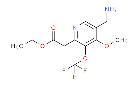 AM225340 | 1806150-84-4 | Ethyl 5-(aminomethyl)-4-methoxy-3-(trifluoromethoxy)pyridine-2-acetate