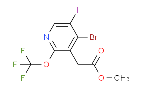 Methyl 4-bromo-5-iodo-2-(trifluoromethoxy)pyridine-3-acetate