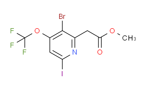 Methyl 3-bromo-6-iodo-4-(trifluoromethoxy)pyridine-2-acetate