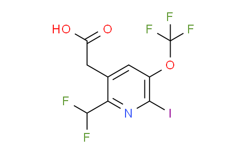 AM225480 | 1804440-32-1 | 2-(Difluoromethyl)-6-iodo-5-(trifluoromethoxy)pyridine-3-acetic acid