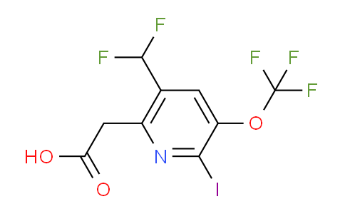 AM225482 | 1805084-86-9 | 5-(Difluoromethyl)-2-iodo-3-(trifluoromethoxy)pyridine-6-acetic acid
