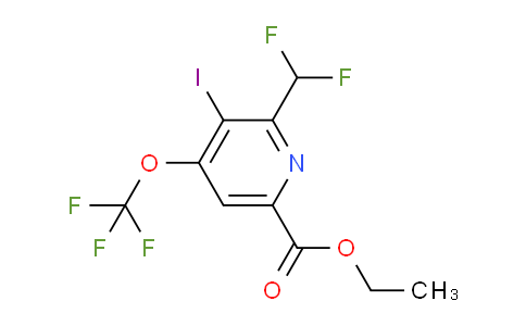 AM225485 | 1806745-51-6 | Ethyl 2-(difluoromethyl)-3-iodo-4-(trifluoromethoxy)pyridine-6-carboxylate