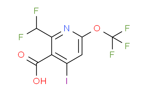 2-(Difluoromethyl)-4-iodo-6-(trifluoromethoxy)pyridine-3-carboxylic acid