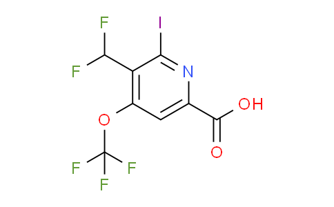 3-(Difluoromethyl)-2-iodo-4-(trifluoromethoxy)pyridine-6-carboxylic acid