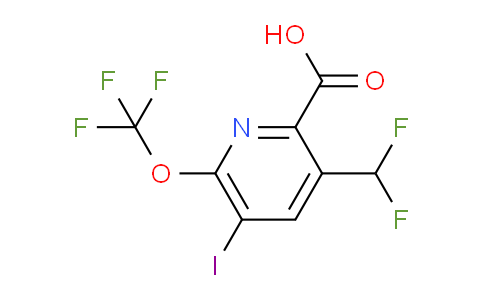 AM225490 | 1805117-17-2 | 3-(Difluoromethyl)-5-iodo-6-(trifluoromethoxy)pyridine-2-carboxylic acid