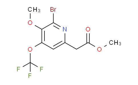 Methyl 2-bromo-3-methoxy-4-(trifluoromethoxy)pyridine-6-acetate