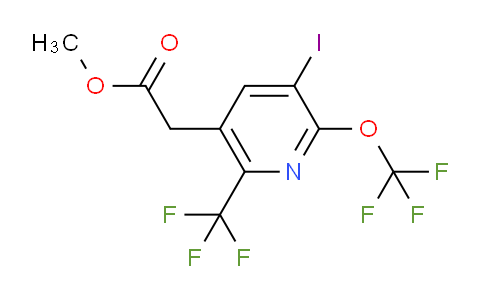Methyl 3-iodo-2-(trifluoromethoxy)-6-(trifluoromethyl)pyridine-5-acetate