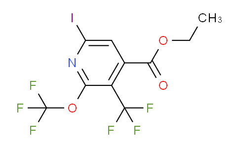 Ethyl 6-iodo-2-(trifluoromethoxy)-3-(trifluoromethyl)pyridine-4-carboxylate