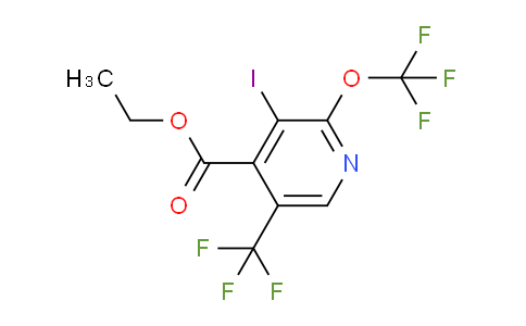 Ethyl 3-iodo-2-(trifluoromethoxy)-5-(trifluoromethyl)pyridine-4-carboxylate