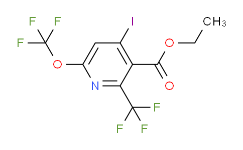 Ethyl 4-iodo-6-(trifluoromethoxy)-2-(trifluoromethyl)pyridine-3-carboxylate