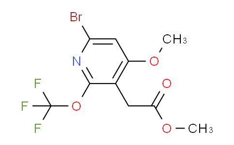 Methyl 6-bromo-4-methoxy-2-(trifluoromethoxy)pyridine-3-acetate