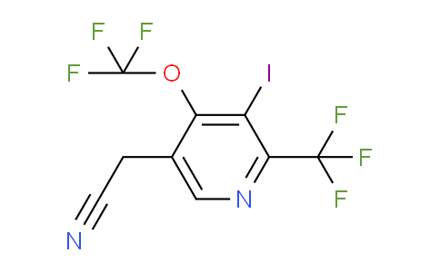 3-Iodo-4-(trifluoromethoxy)-2-(trifluoromethyl)pyridine-5-acetonitrile
