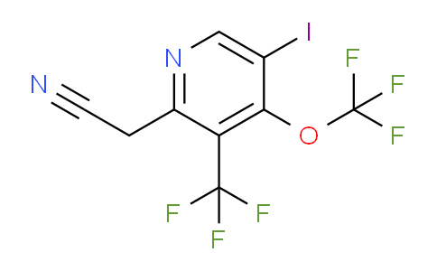 5-Iodo-4-(trifluoromethoxy)-3-(trifluoromethyl)pyridine-2-acetonitrile