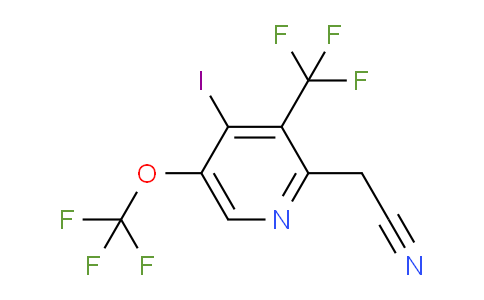 4-Iodo-5-(trifluoromethoxy)-3-(trifluoromethyl)pyridine-2-acetonitrile