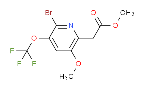 Methyl 2-bromo-5-methoxy-3-(trifluoromethoxy)pyridine-6-acetate