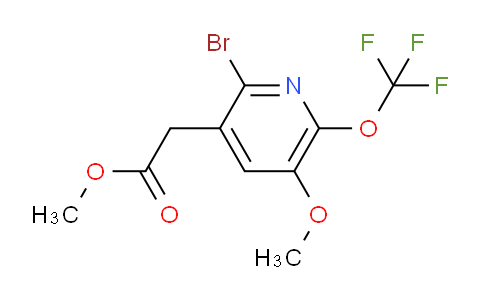 Methyl 2-bromo-5-methoxy-6-(trifluoromethoxy)pyridine-3-acetate