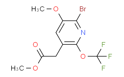 Methyl 2-bromo-3-methoxy-6-(trifluoromethoxy)pyridine-5-acetate