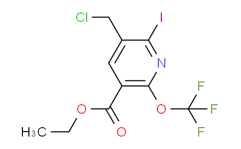 AM225543 | 1804367-41-6 | Ethyl 3-(chloromethyl)-2-iodo-6-(trifluoromethoxy)pyridine-5-carboxylate