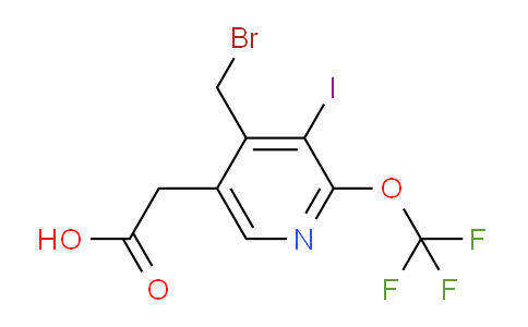 4-(Bromomethyl)-3-iodo-2-(trifluoromethoxy)pyridine-5-acetic acid