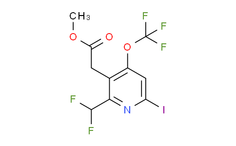 Methyl 2-(difluoromethyl)-6-iodo-4-(trifluoromethoxy)pyridine-3-acetate