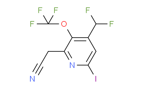 AM225592 | 1804356-08-8 | 4-(Difluoromethyl)-6-iodo-3-(trifluoromethoxy)pyridine-2-acetonitrile