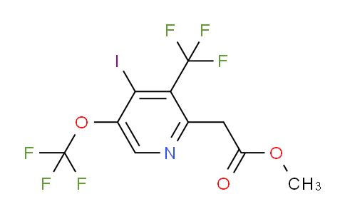 Methyl 4-iodo-5-(trifluoromethoxy)-3-(trifluoromethyl)pyridine-2-acetate