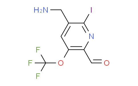 3-(Aminomethyl)-2-iodo-5-(trifluoromethoxy)pyridine-6-carboxaldehyde