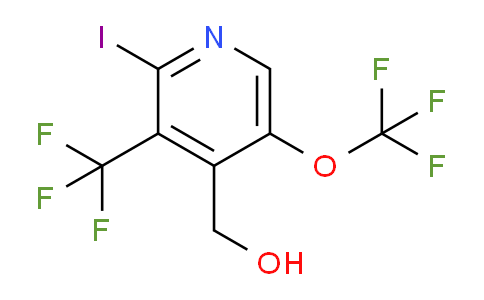 2-Iodo-5-(trifluoromethoxy)-3-(trifluoromethyl)pyridine-4-methanol