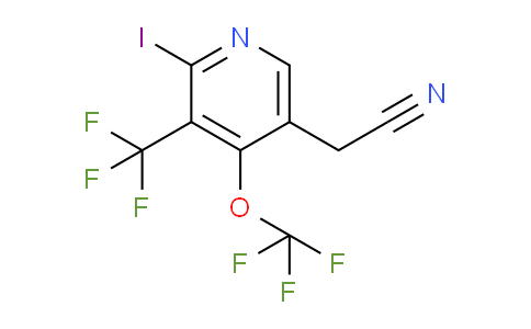 2-Iodo-4-(trifluoromethoxy)-3-(trifluoromethyl)pyridine-5-acetonitrile