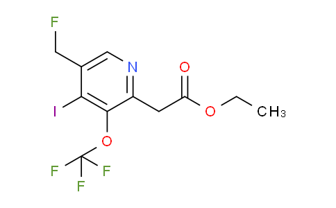 Ethyl 5-(fluoromethyl)-4-iodo-3-(trifluoromethoxy)pyridine-2-acetate