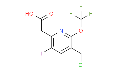 3-(Chloromethyl)-5-iodo-2-(trifluoromethoxy)pyridine-6-acetic acid