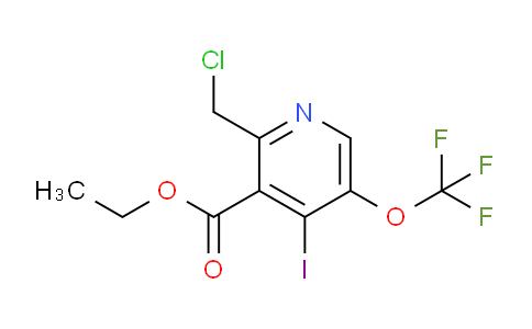 Ethyl 2-(chloromethyl)-4-iodo-5-(trifluoromethoxy)pyridine-3-carboxylate
