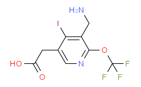 3-(Aminomethyl)-4-iodo-2-(trifluoromethoxy)pyridine-5-acetic acid