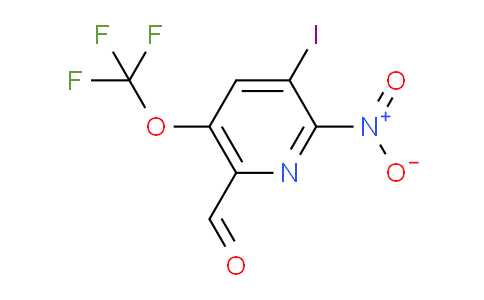 3-Iodo-2-nitro-5-(trifluoromethoxy)pyridine-6-carboxaldehyde