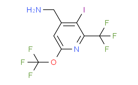 4-(Aminomethyl)-3-iodo-6-(trifluoromethoxy)-2-(trifluoromethyl)pyridine