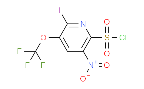 2-Iodo-5-nitro-3-(trifluoromethoxy)pyridine-6-sulfonyl chloride