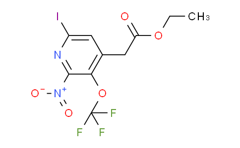 Ethyl 6-iodo-2-nitro-3-(trifluoromethoxy)pyridine-4-acetate