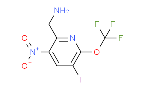 2-(Aminomethyl)-5-iodo-3-nitro-6-(trifluoromethoxy)pyridine