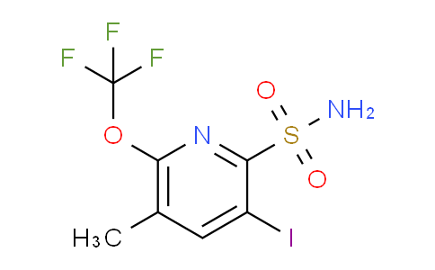 3-Iodo-5-methyl-6-(trifluoromethoxy)pyridine-2-sulfonamide
