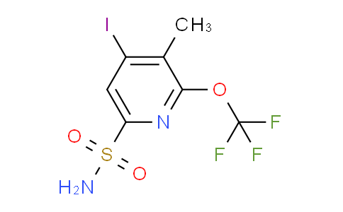 4-Iodo-3-methyl-2-(trifluoromethoxy)pyridine-6-sulfonamide