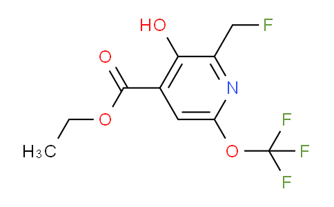 Ethyl 2-(fluoromethyl)-3-hydroxy-6-(trifluoromethoxy)pyridine-4-carboxylate