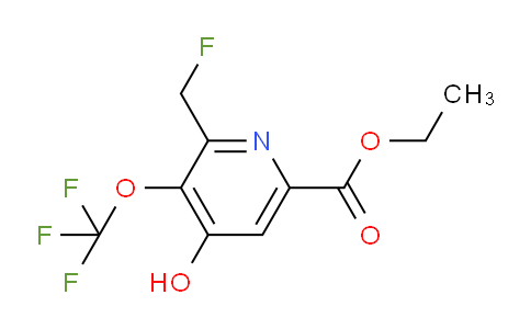 Ethyl 2-(fluoromethyl)-4-hydroxy-3-(trifluoromethoxy)pyridine-6-carboxylate