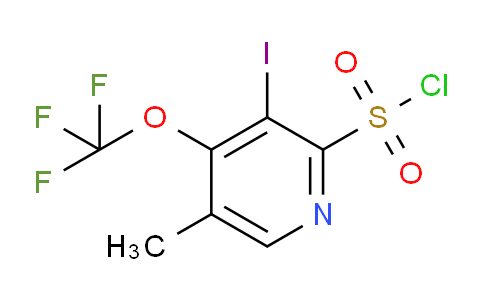 3-Iodo-5-methyl-4-(trifluoromethoxy)pyridine-2-sulfonyl chloride