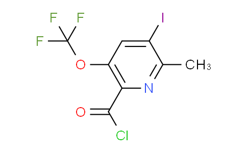 3-Iodo-2-methyl-5-(trifluoromethoxy)pyridine-6-carbonyl chloride