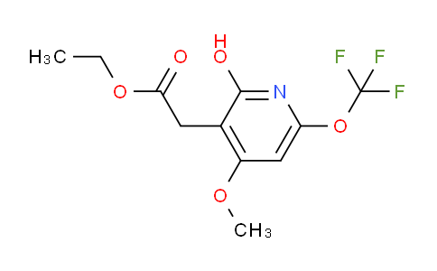 Ethyl 2-hydroxy-4-methoxy-6-(trifluoromethoxy)pyridine-3-acetate