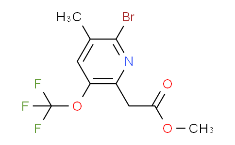 AM22592 | 1804604-60-1 | Methyl 2-bromo-3-methyl-5-(trifluoromethoxy)pyridine-6-acetate