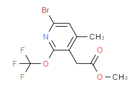 Methyl 6-bromo-4-methyl-2-(trifluoromethoxy)pyridine-3-acetate