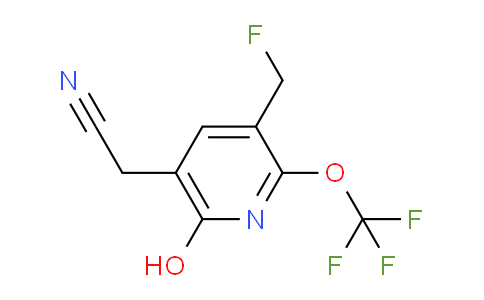 3-(Fluoromethyl)-6-hydroxy-2-(trifluoromethoxy)pyridine-5-acetonitrile